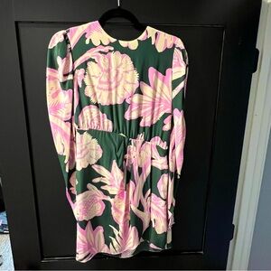 Johanna Ortiz Silk Long Sleeve print dress (4)